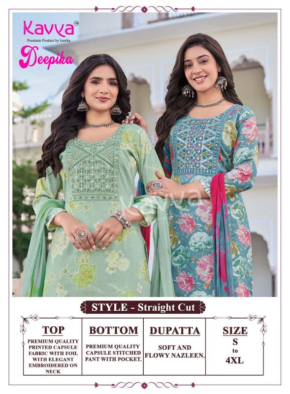 Kavya deepika vol 64 straight kurtis wholesale